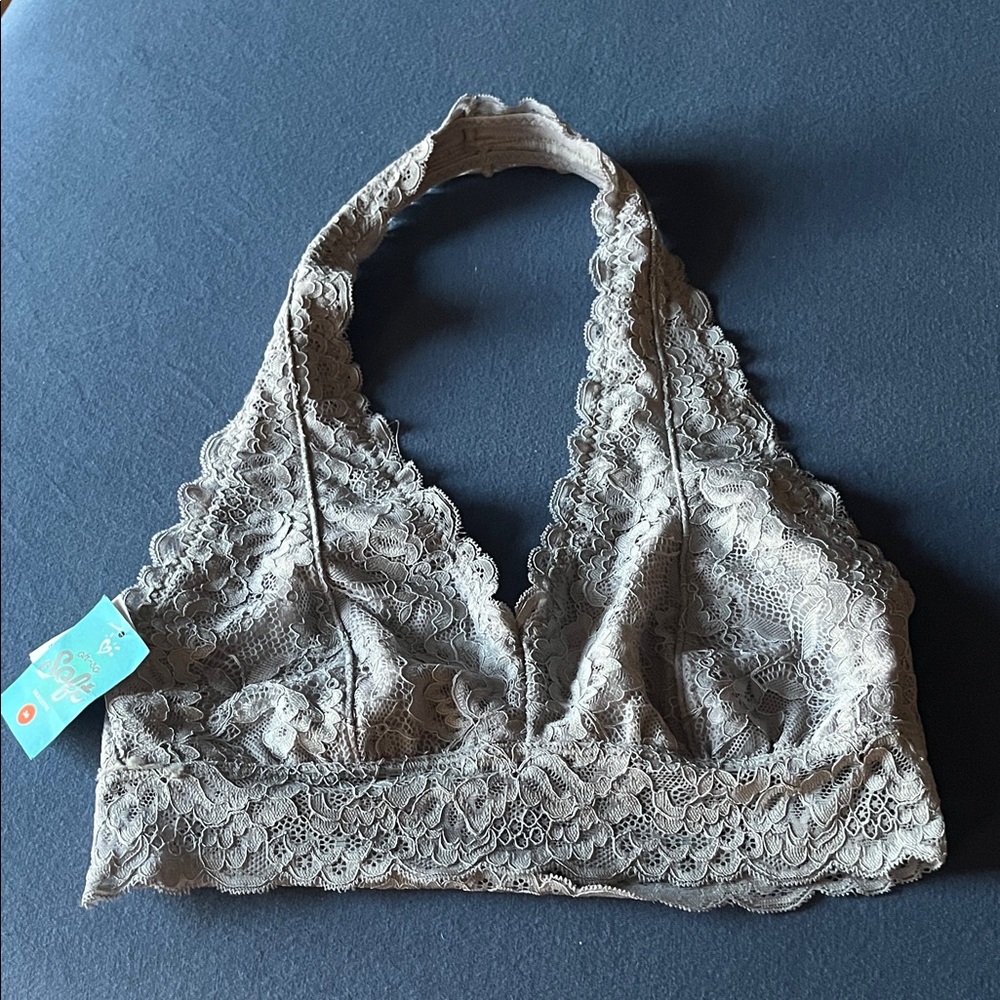 Halter lace bralette